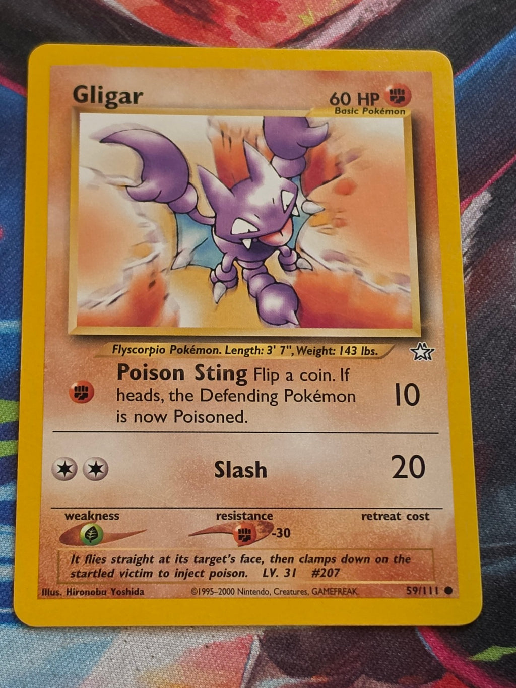 Gligar - 059/111 - Neo Genesis - Common - Unlimited - NM Pokemon
