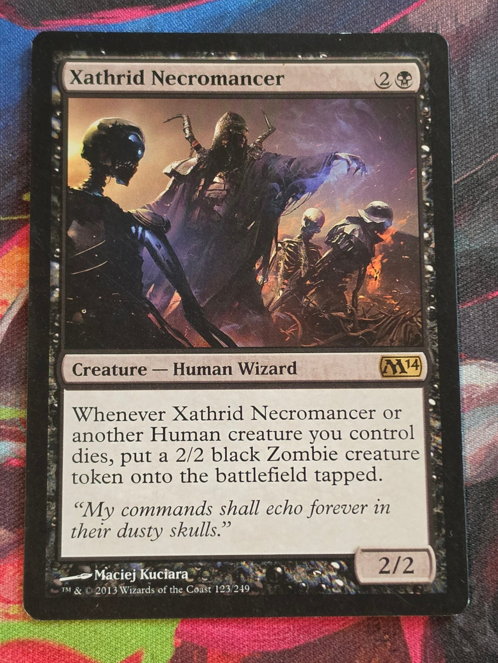 Xathrid Necromancer - 123 - Magic 2014 (M14) - R - LP MTG