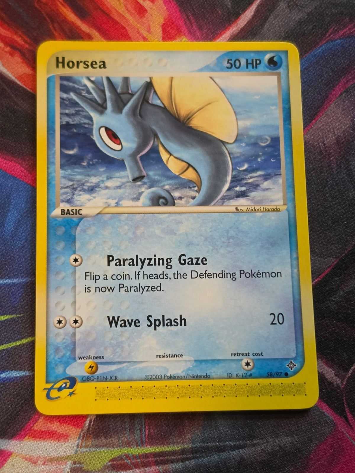 Horsea - 58/97 - EX Dragon - Common - NM - Pokemon