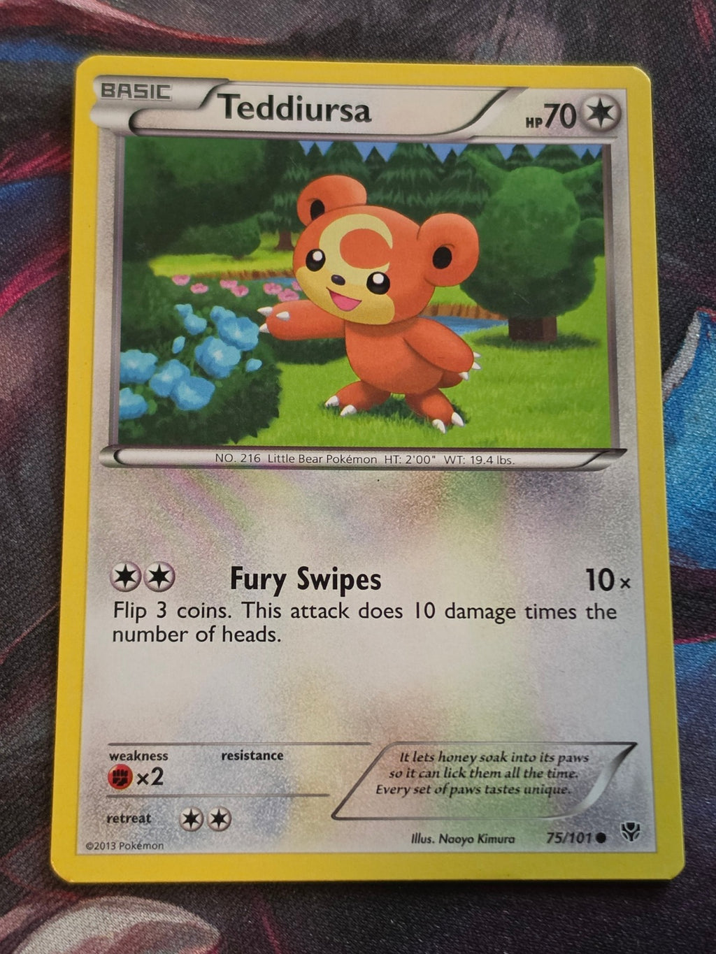 Teddiursa - 75/101 - Plasma Blast - Common - MP - Pokemon