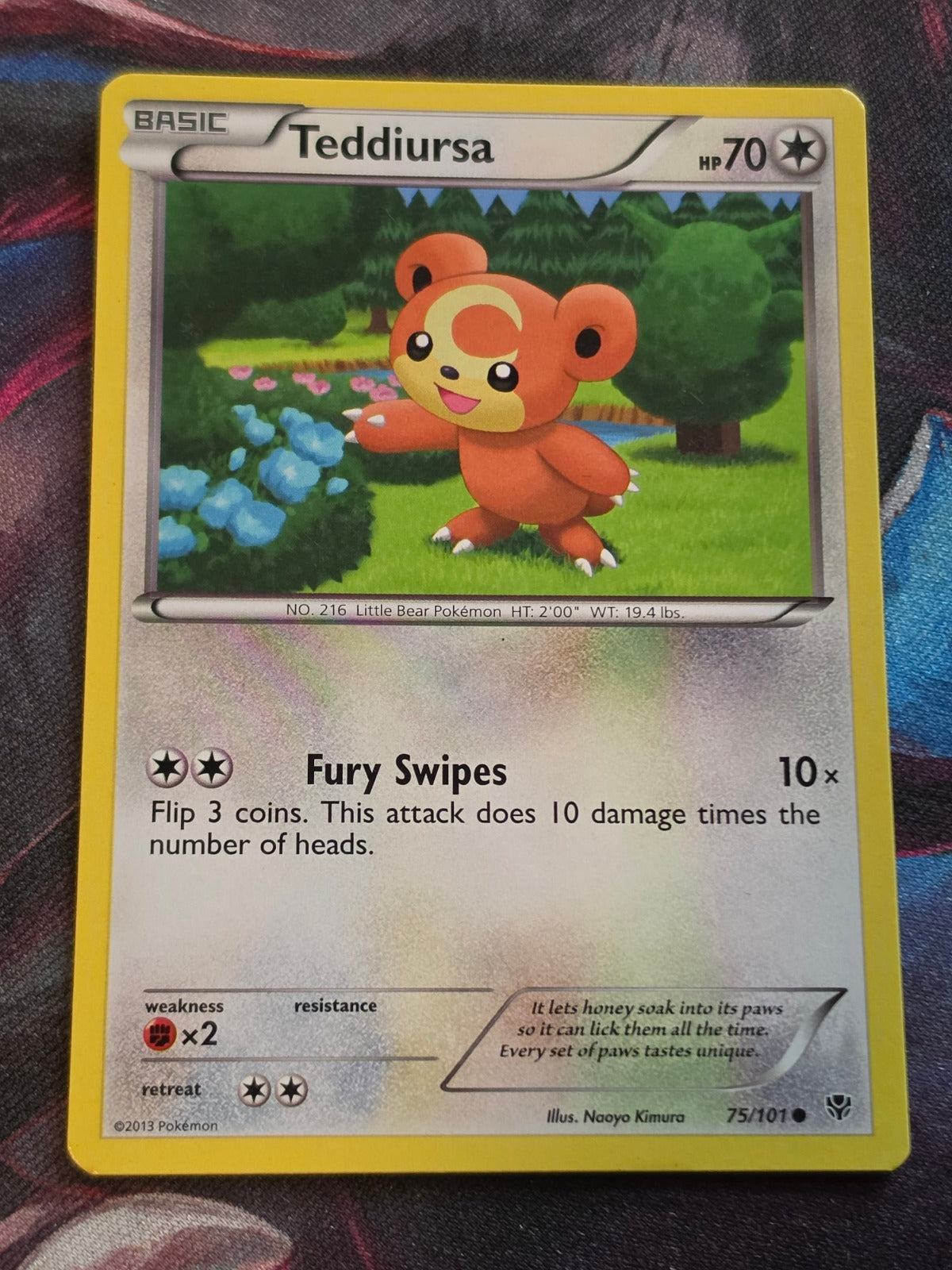 Teddiursa - 75/101 - Plasma Blast - Common - MP - Pokemon