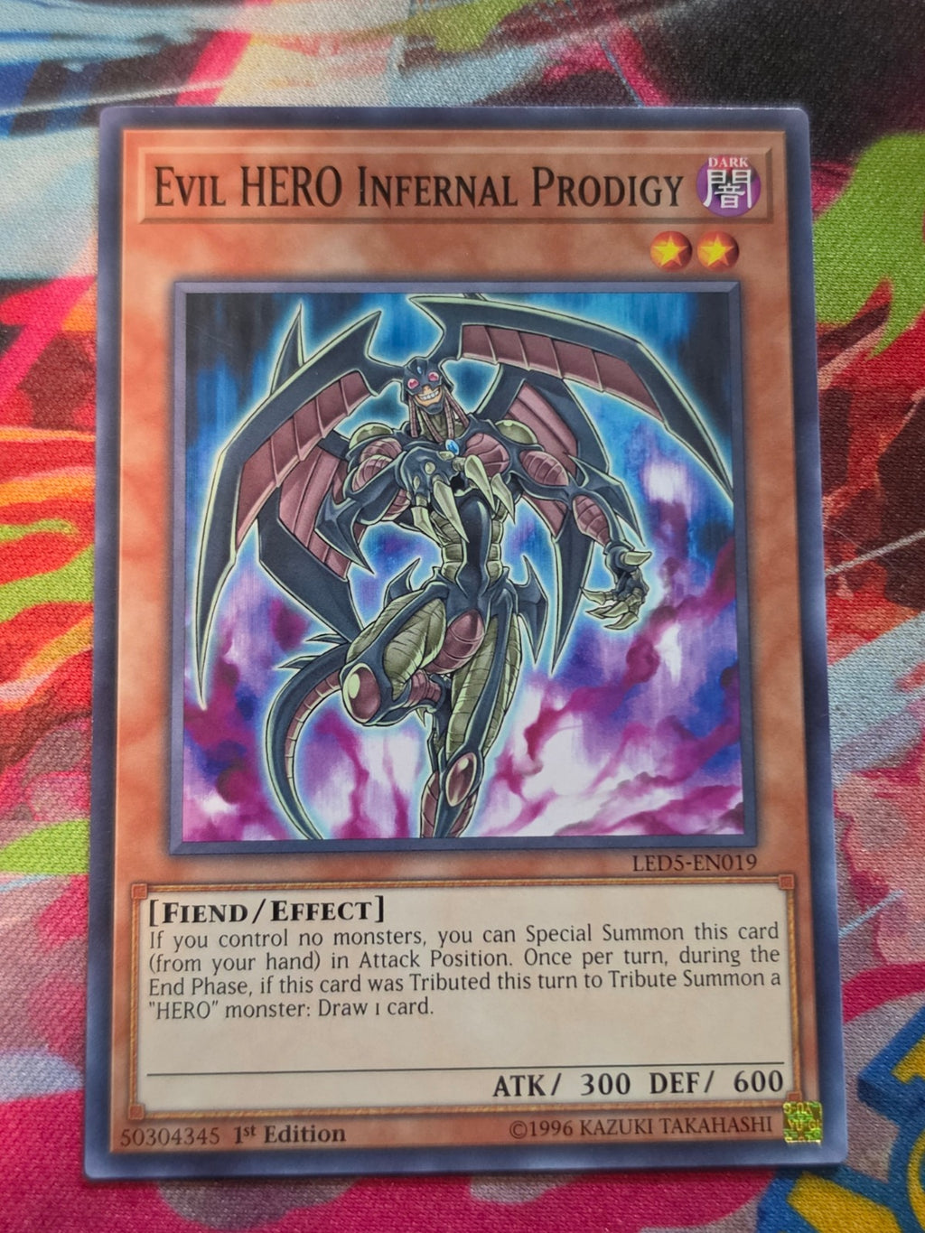 Evil HERO Infernal Prodigy Common Legendary Duelists: Immortal Destiny LED5-EN019 LP