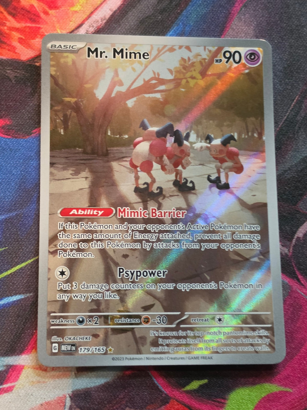 Mr. Mime Illustration Rare Scarlet & Violet 151 179/165 NM Pokemon