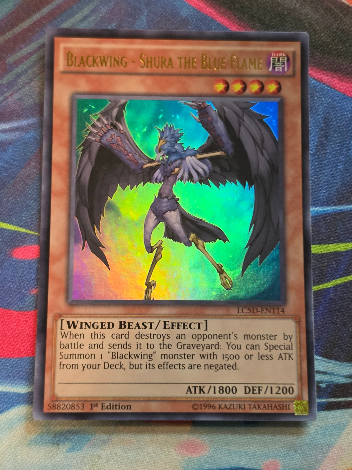 Blackwing - Shura the Blue Flame Ultra Rare Legendary Collection 5D's LC5D-EN114 LP