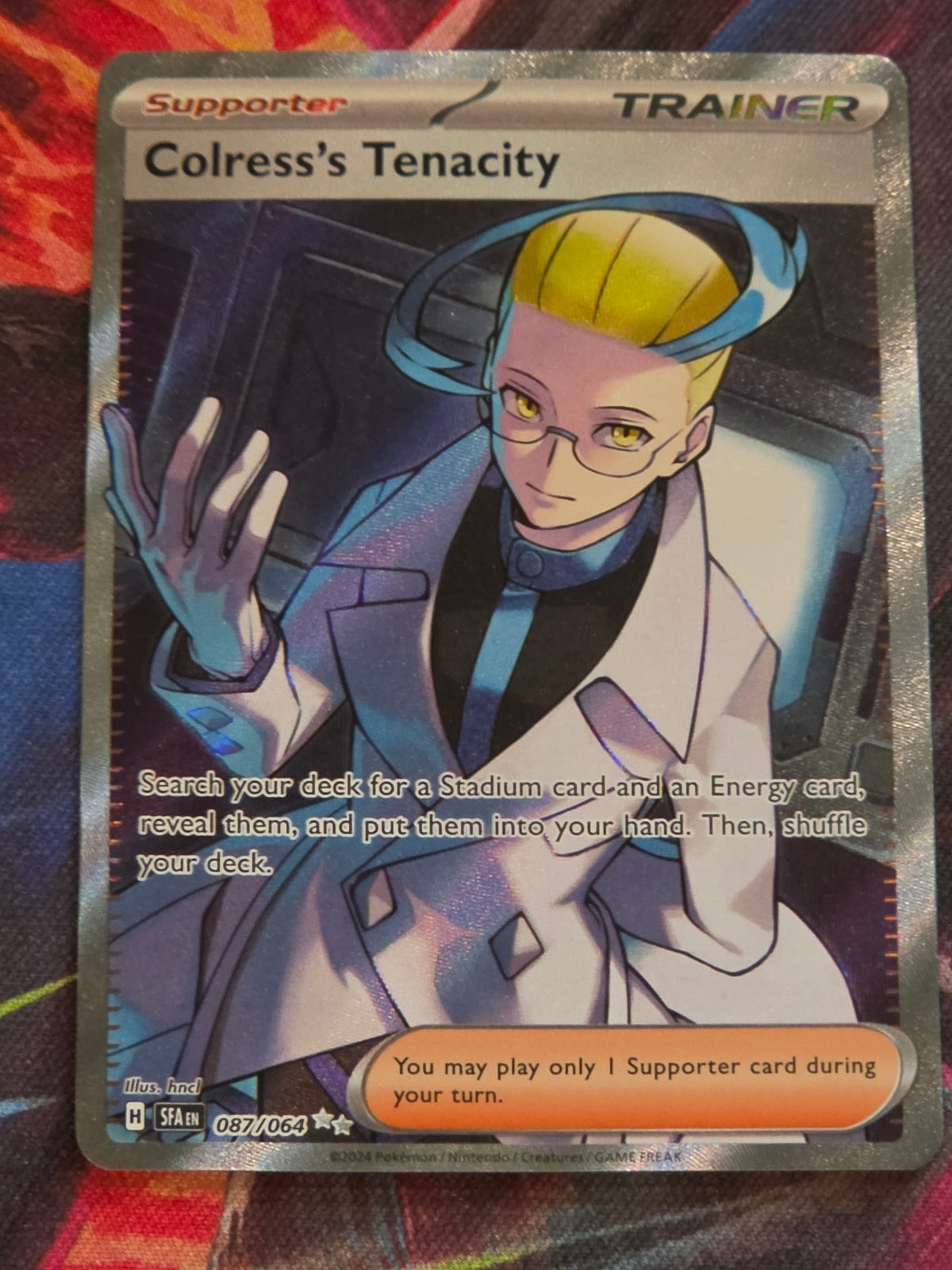 Colress's Tenacity Ultra Rare SV: Shrouded Fable 087/064 NM Pokemon