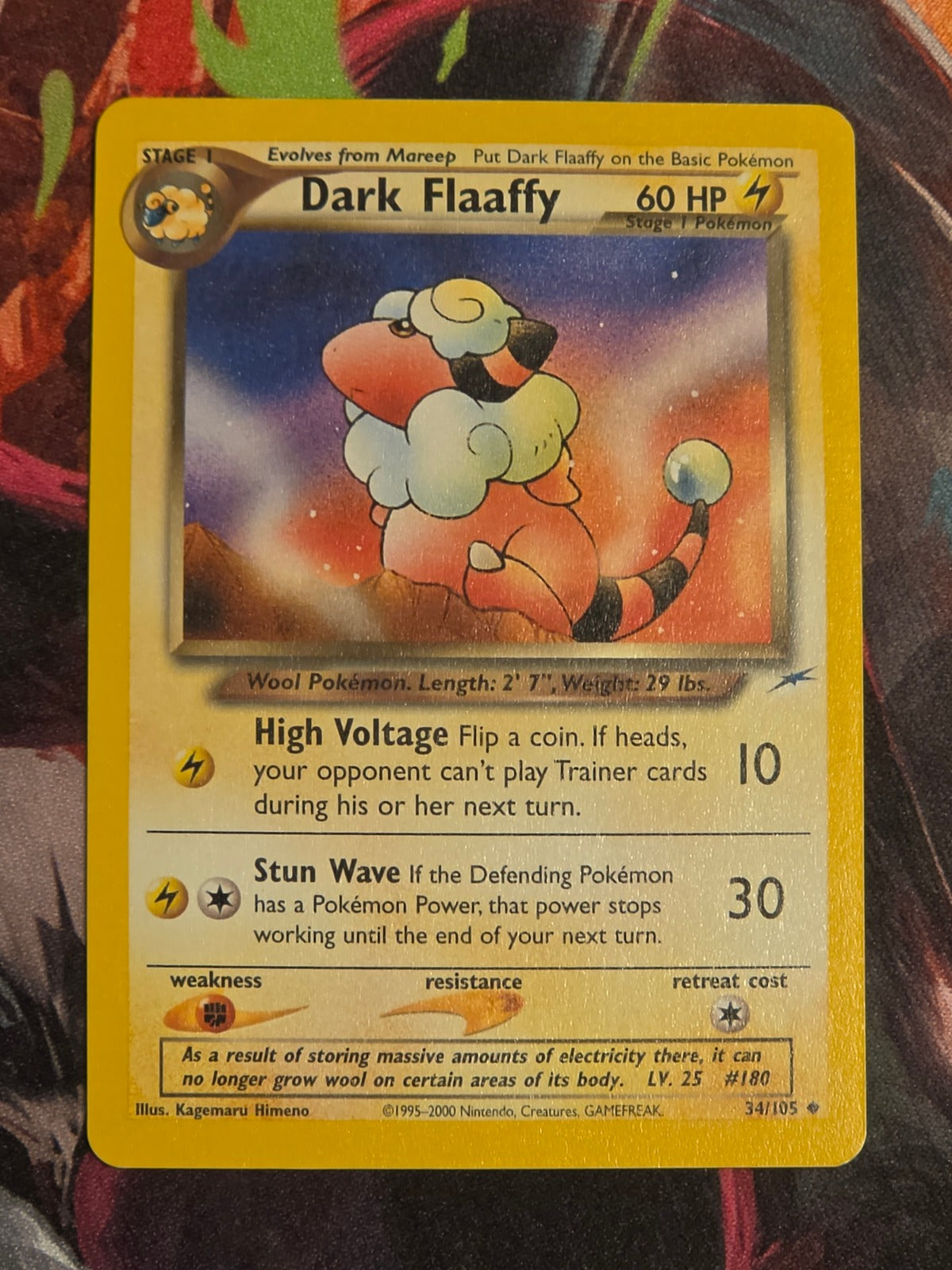 Dark Flaaffy - 034/105 - Neo Destiny - Uncommon - Unlimited - NM Pokemon