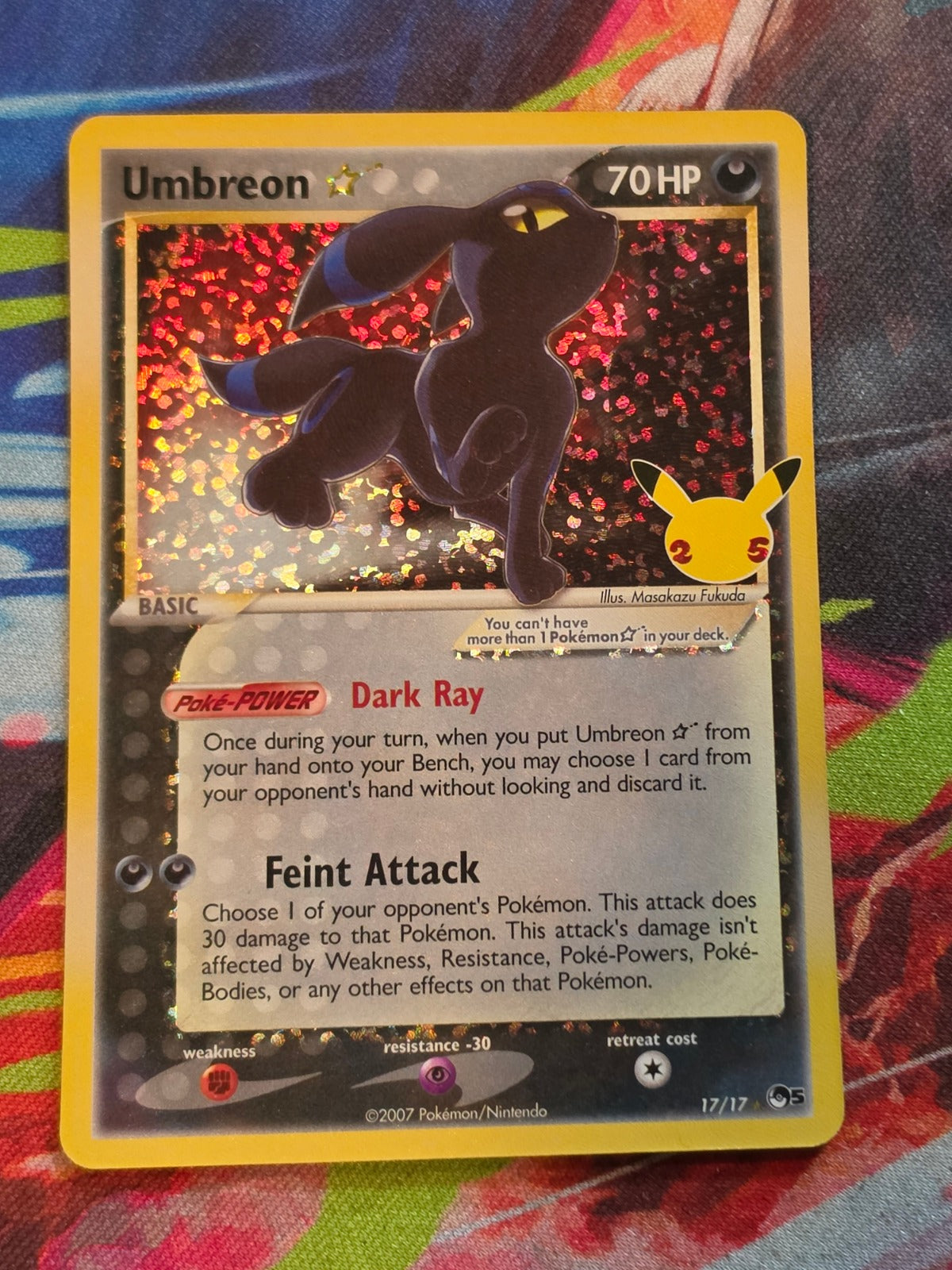 Umbreon Star Classic Collection Celebrations: Classic Collection 17/17 NM Pokemon