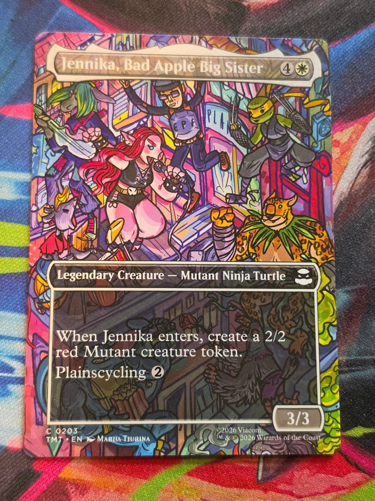 Jennika, Bad Apple Big Sister (Borderless) - 203 - Teenage Mutant Ninja Turtles - C - NM - MTG