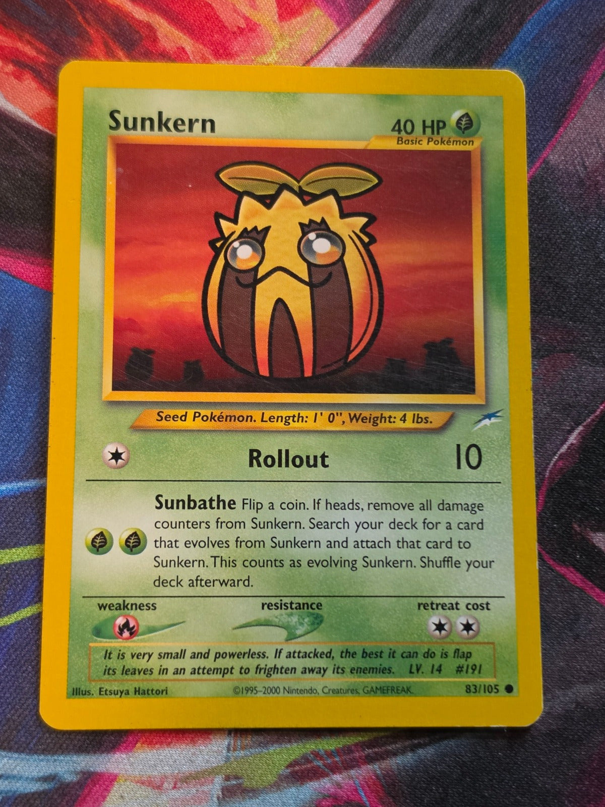 Sunkern - 083/105 - Neo Destiny - Common - Unlimited - LP Pokemon