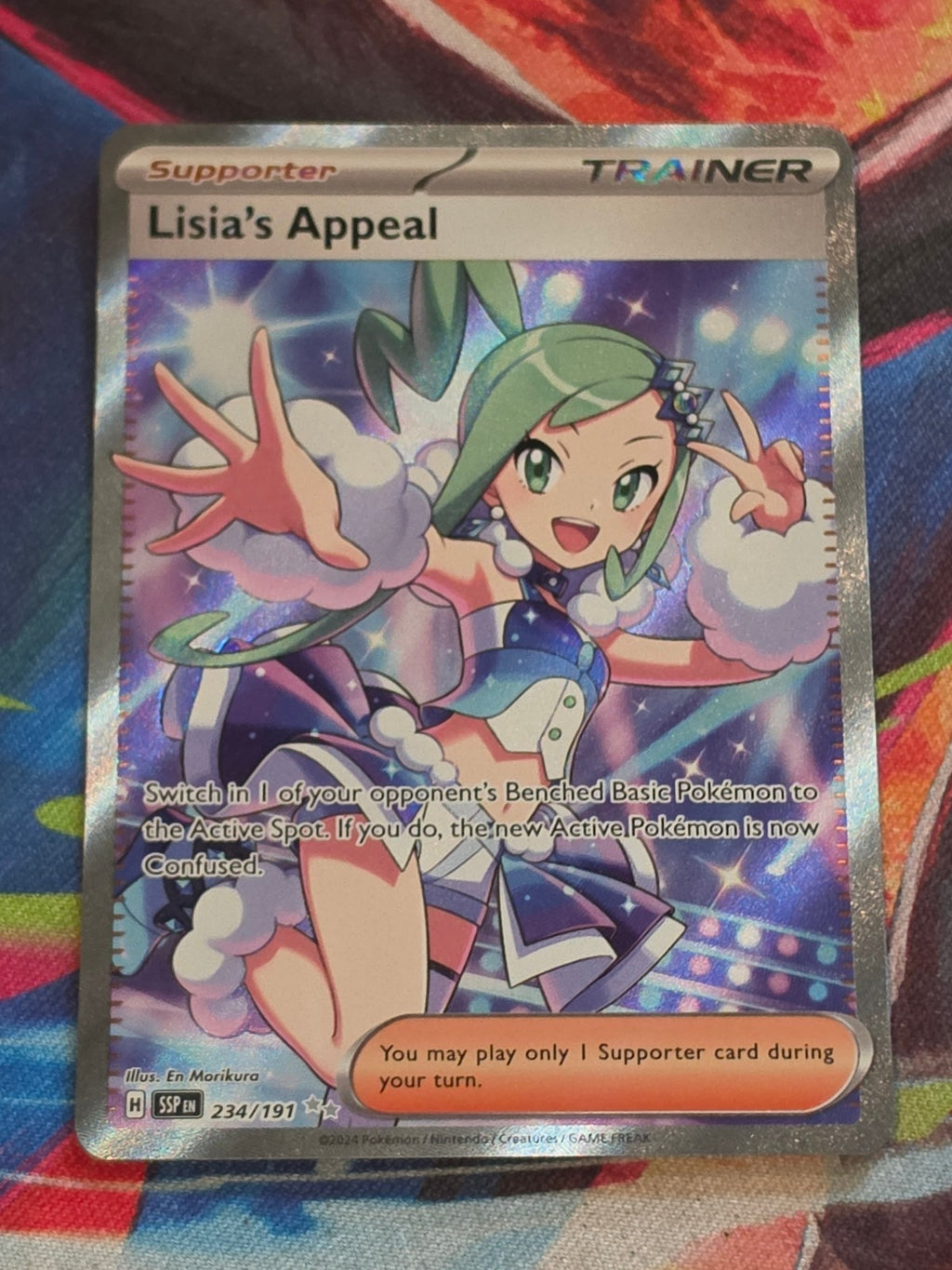 Lisia's Appeal Ultra Rare SV08: Surging Sparks 234/191 NM Pokemon