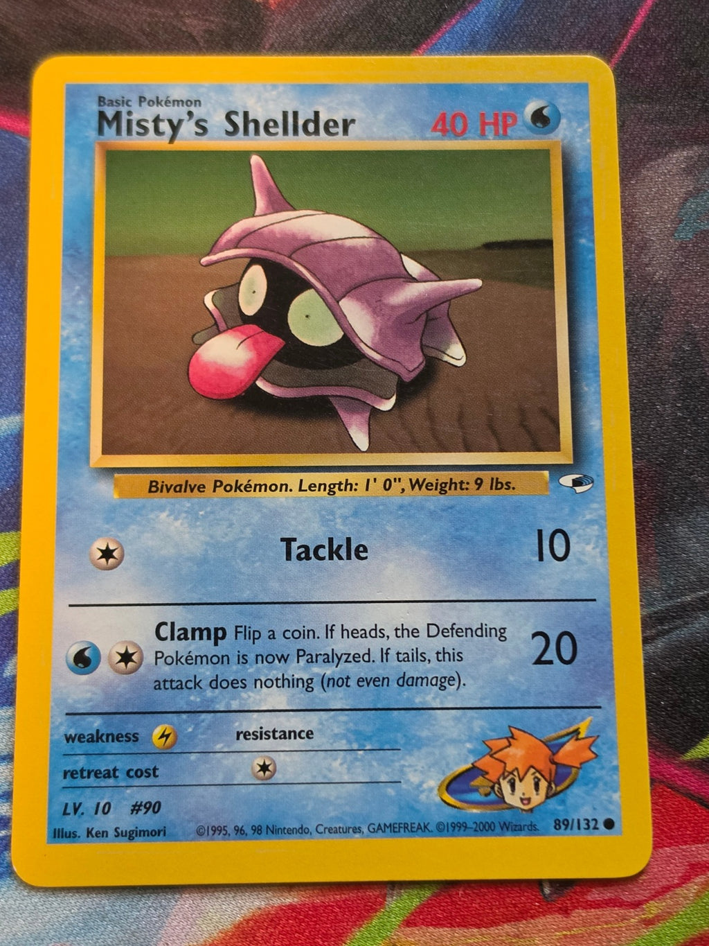 Misty's Shellder - 089/132 - Gym Heroes - Common - Unlimited - NM Pokemon