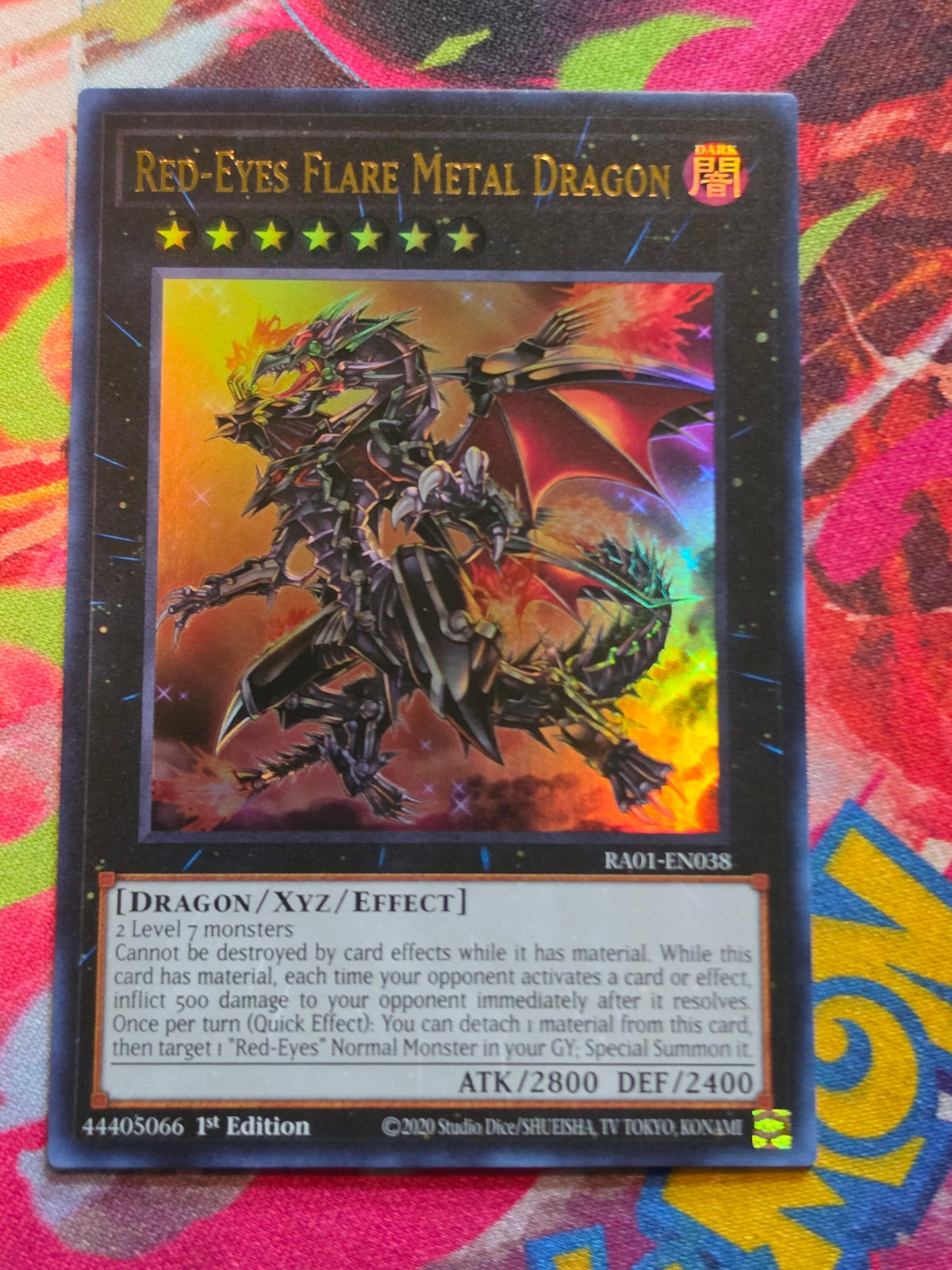Red-Eyes Flare Metal Dragon (UR) Ultra Rare 25th Anniversary Rarity Collection RA01-EN038 NM