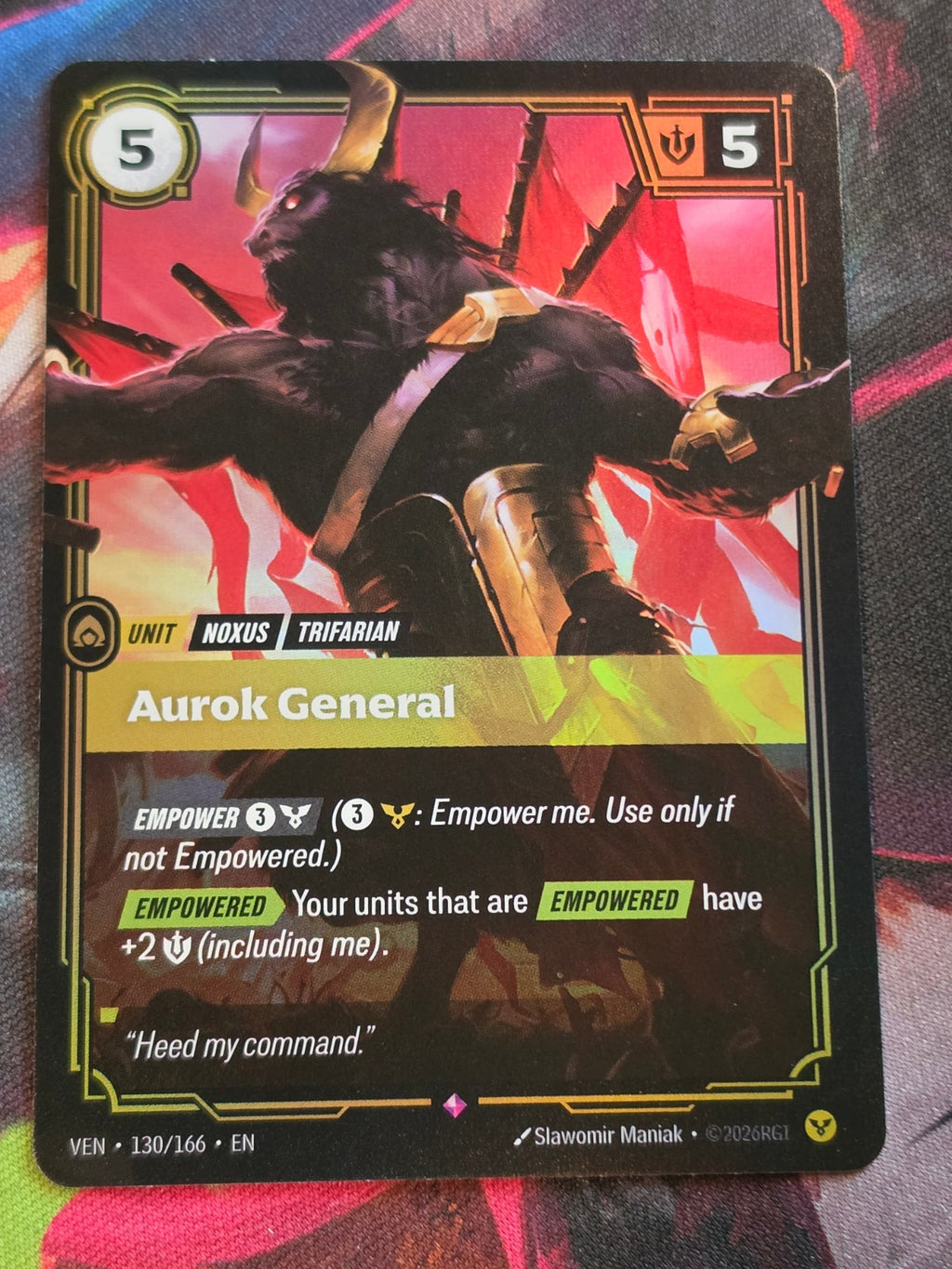 Aurok General - 130/166 - Vendetta - Rare - NM