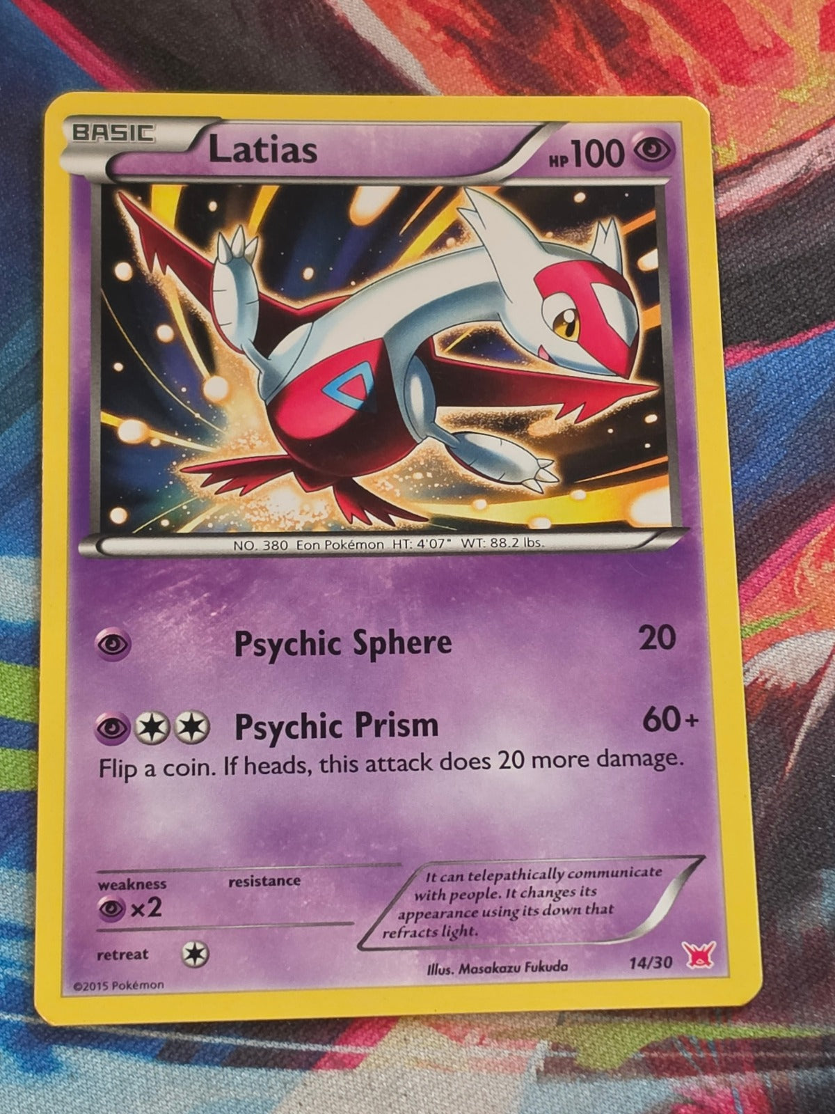 Latias (#14 Non-Holo) Common XY Trainer Kit: Latias & Latios 14/30 LP Pokemon