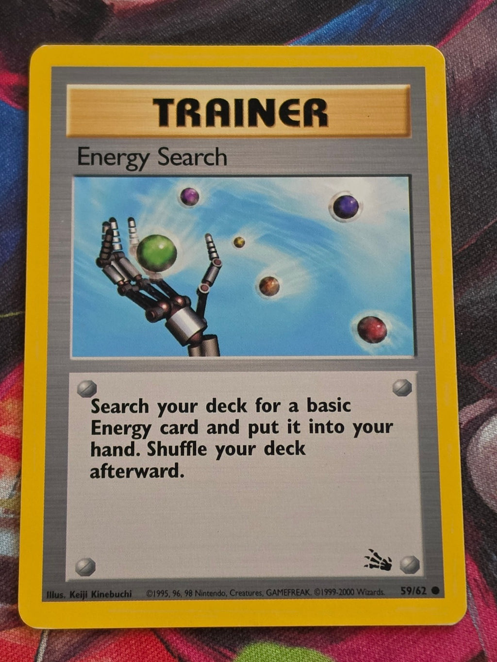 Energy Search - 59/62 - Fossil - 1999-2000 Australian 3rd Print - Common - LP - Pokemon