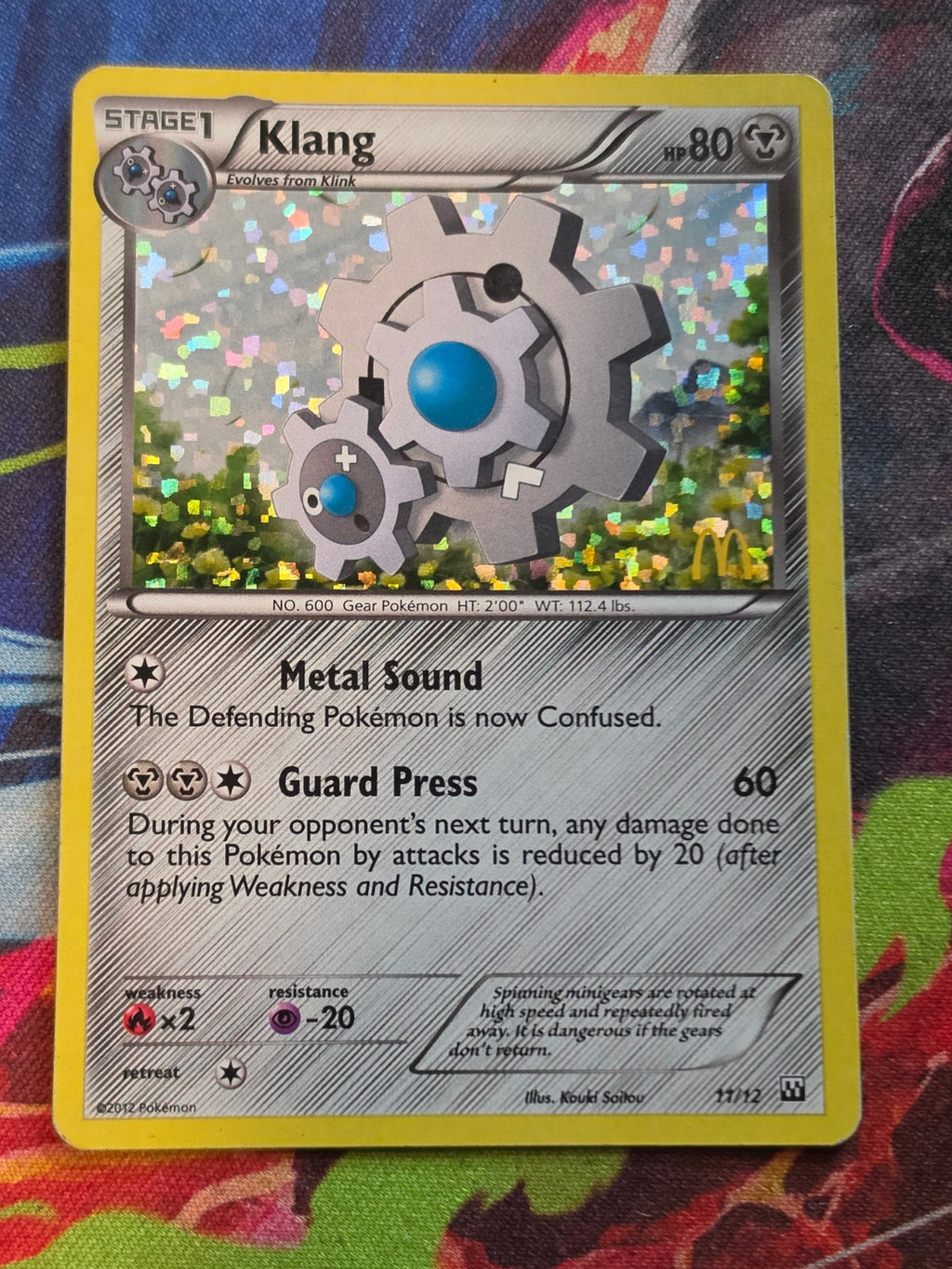 Klang Holo Promo McDonald's Promos 2012 011/012 LP Pokemon