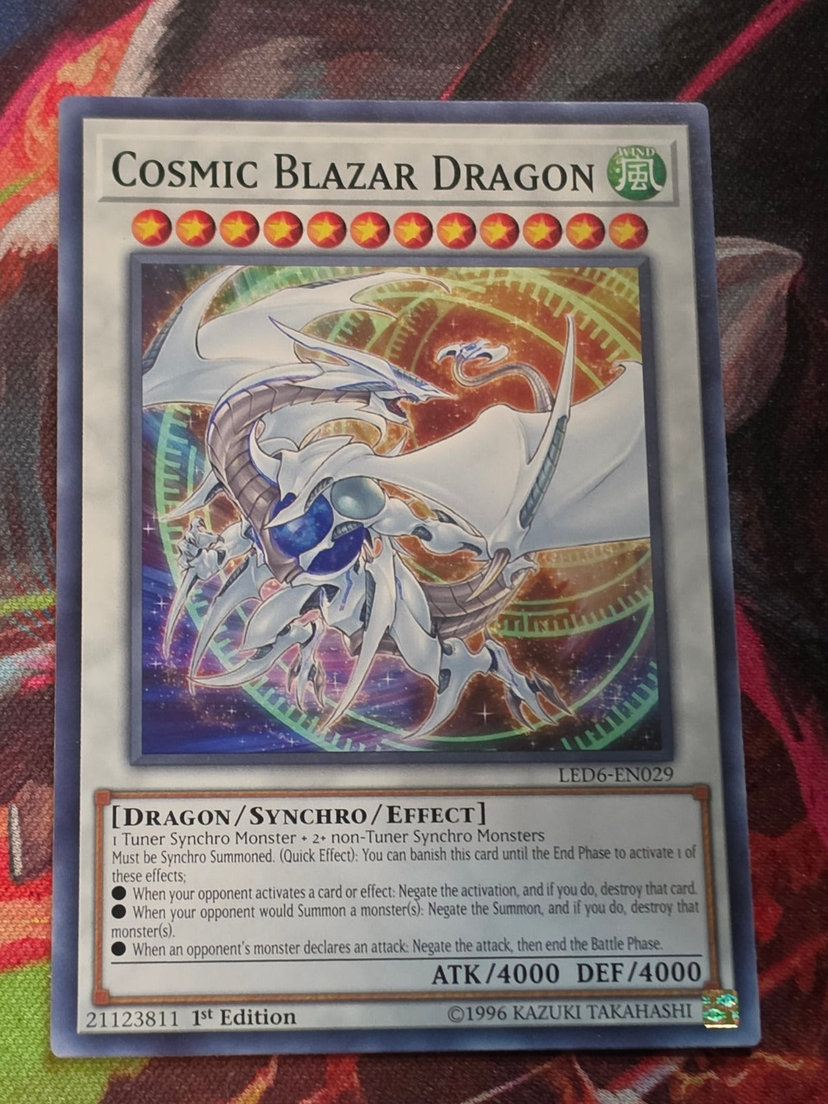 Cosmic Blazar Dragon Common Legendary Duelists: Magical Hero LED6-EN029 LP