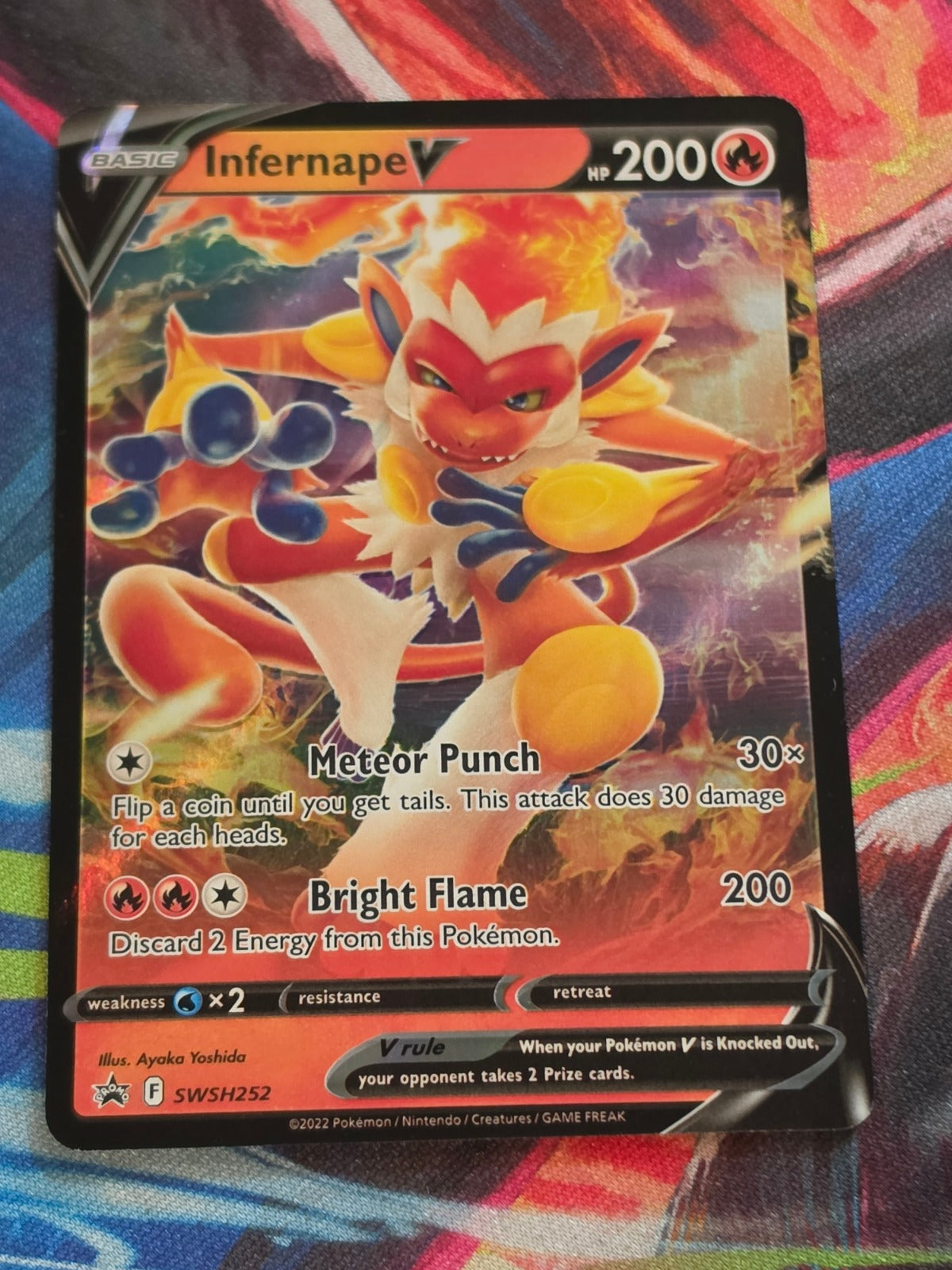 Infernape V - SWSH252 - SWSH: Sword & Shield Promo Cards - Promo - NM Pokemon