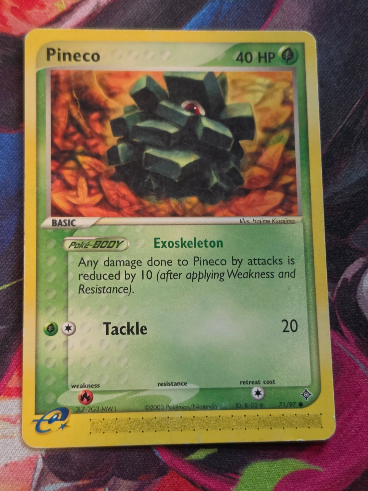 Pineco - 71/97 - EX Dragon - Common - MP - Pokemon