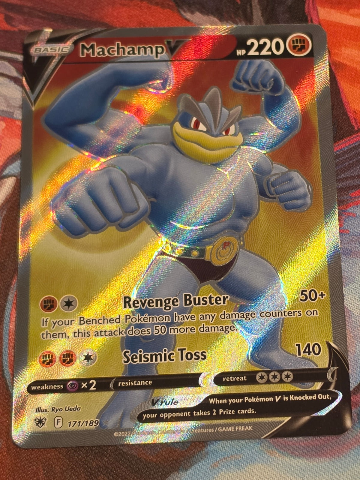 Machamp V (Full Art) Ultra Rare SWSH10: Astral Radiance 171/189 NM Pokemon