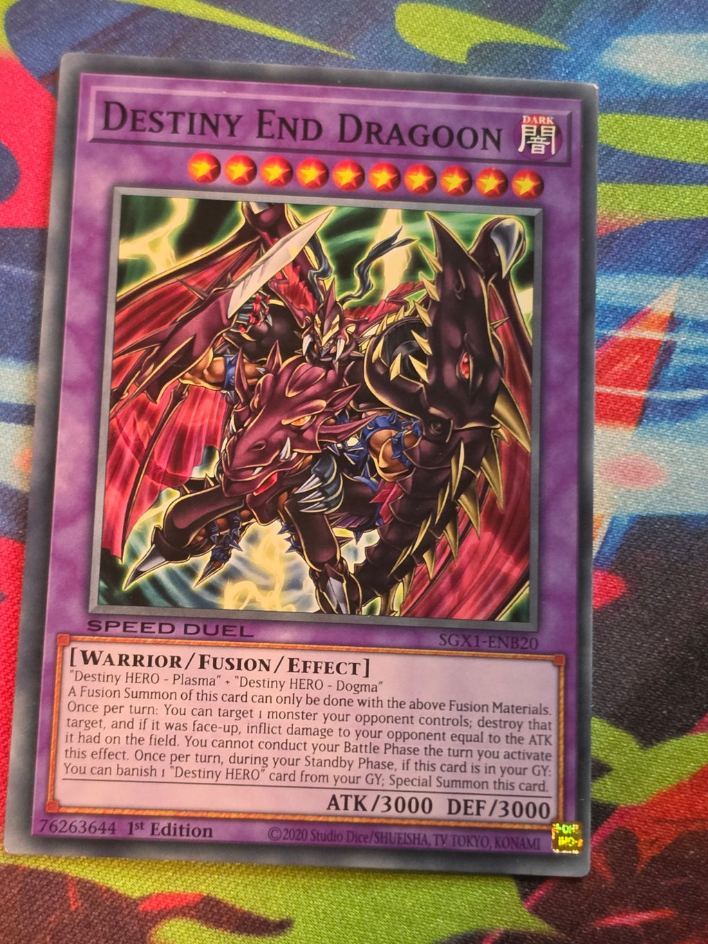 Destiny End Dragoon Common Speed Duel GX: Duel Academy Box SGX1-ENB20 1st Edition LP Yu-Gi-Oh!