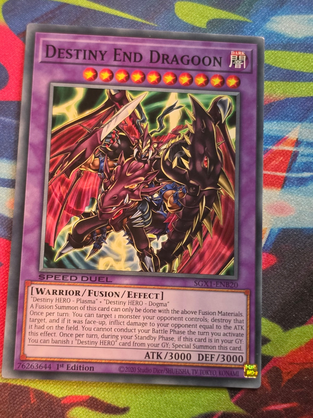 Destiny End Dragoon Common Speed Duel GX: Duel Academy Box SGX1-ENB20 1st Edition LP Yu-Gi-Oh!
