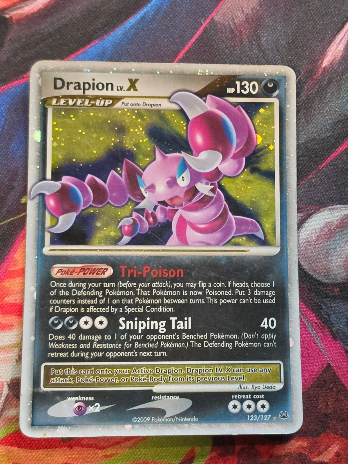 Drapion LV.X Ultra Rare Platinum 123/127 HP Pokemon