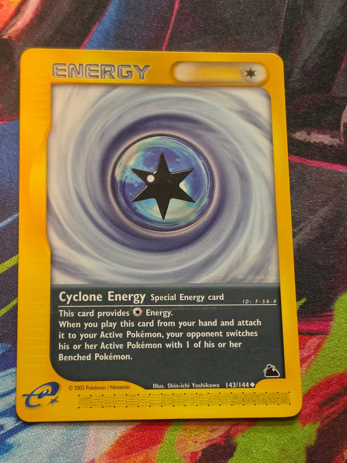 Cyclone Energy Uncommon Skyridge 143/144 NM-/LP+ Pokemon