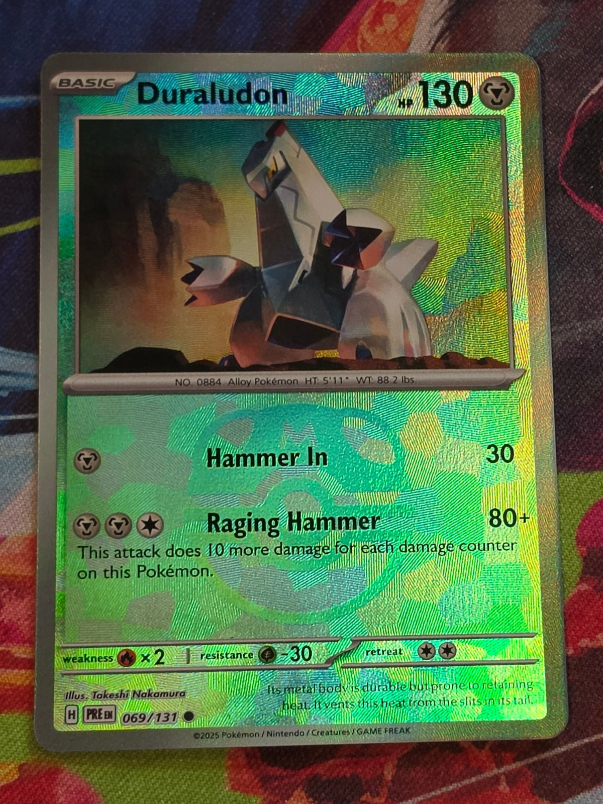 Duraludon (Master Ball Pattern) Common SV: Prismatic Evolutions 069/131 NM Pokemon