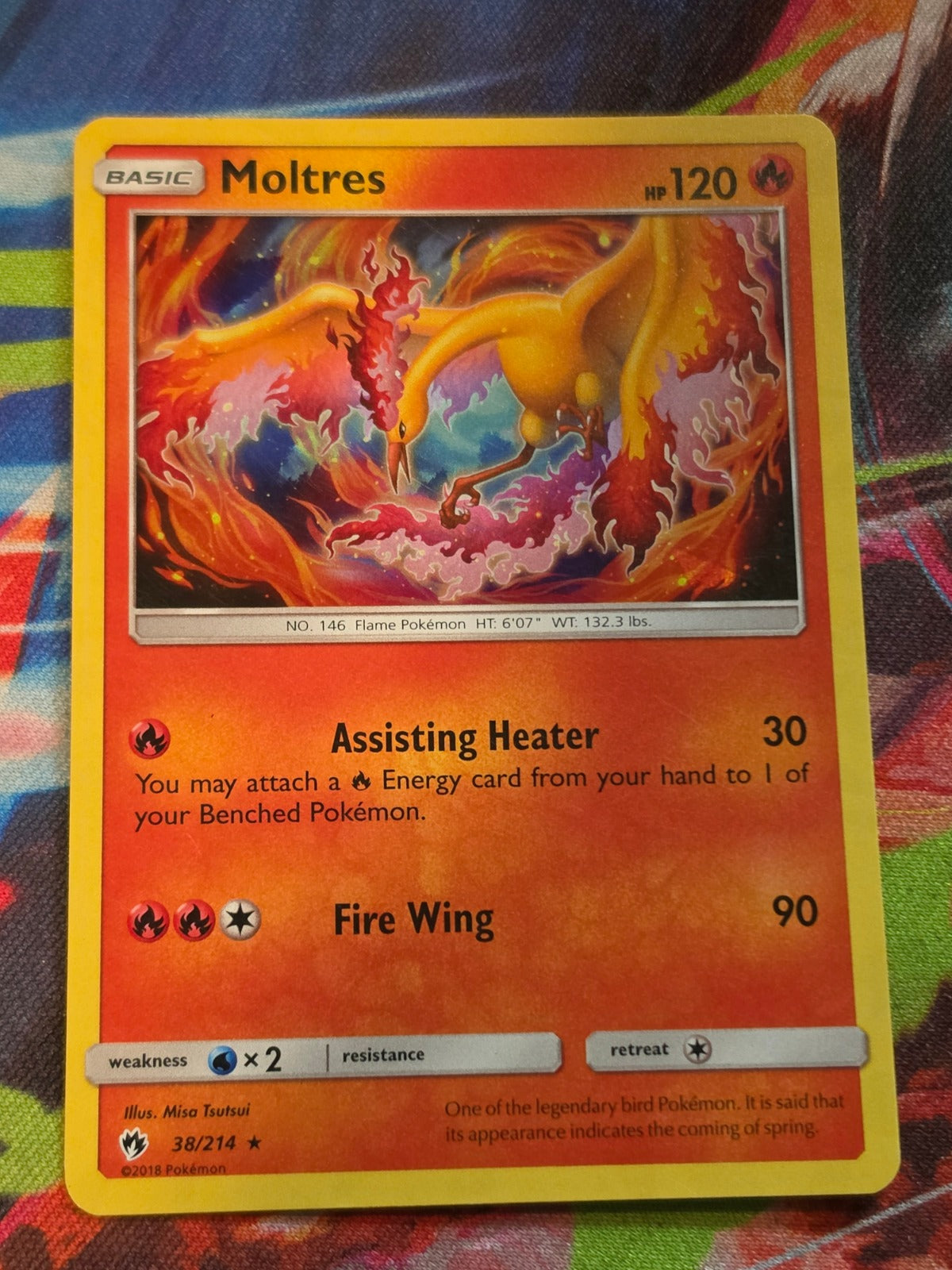 Moltres (Cracked Ice Holo) Holo Rare Deck Exclusives 038/214 NM Pokemon