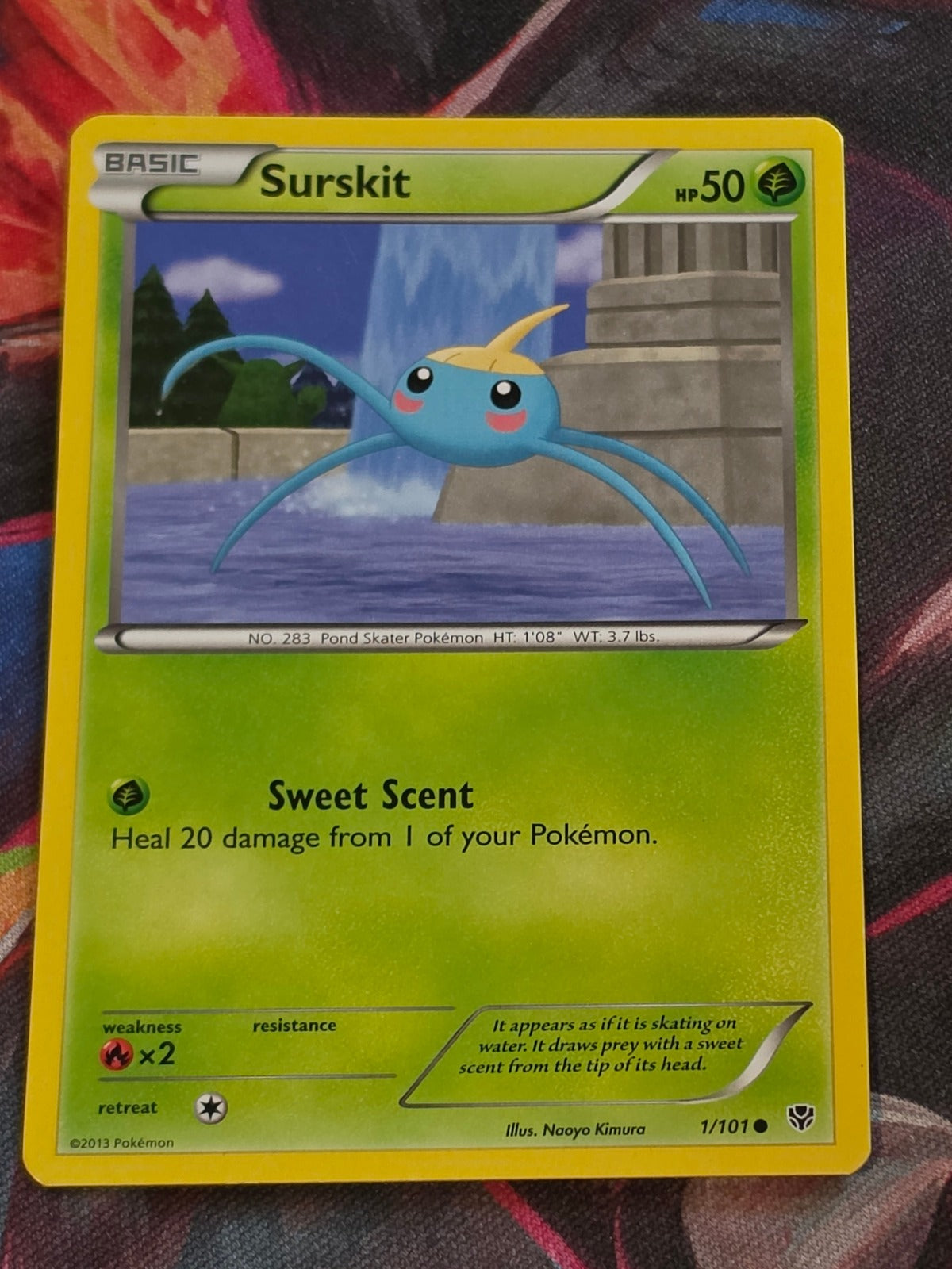 Surskit - 1/101 - Plasma Blast - Common - NM - Pokemon