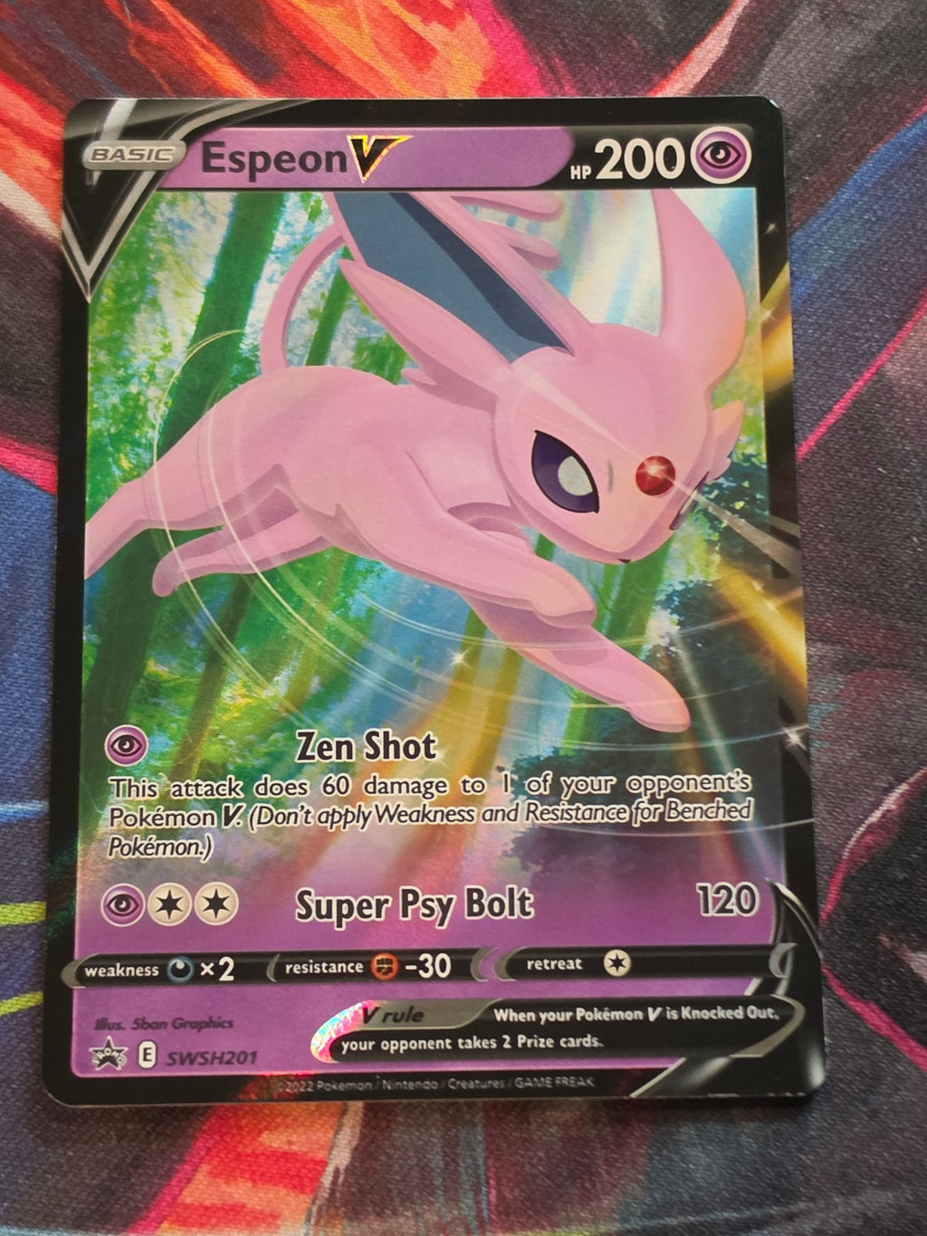 Espeon V - SWSH201 - SWSH: Sword & Shield Promo Cards - Promo - NM Pokemon