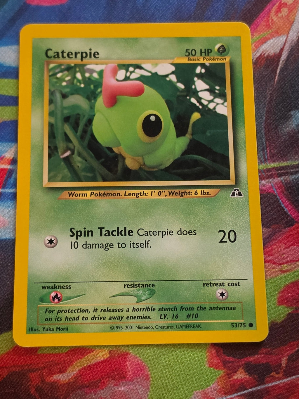 Caterpie - 53/75 - Neo Discovery - Common - Unlimited - NM Pokemon