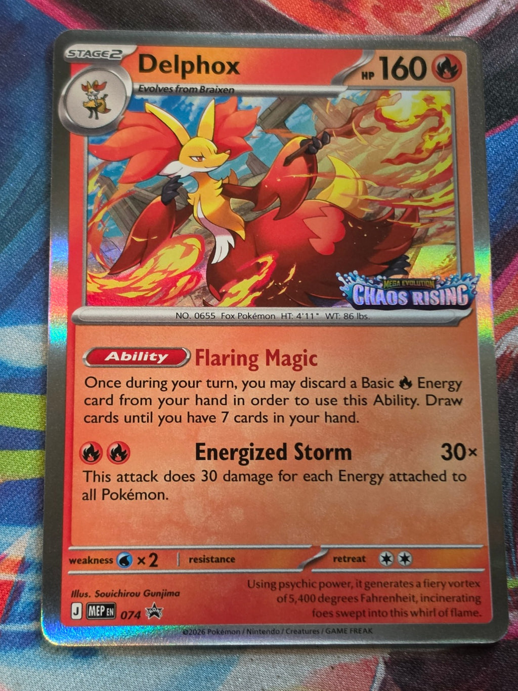 Delphox Promo ME: Mega Evolution Promo 074 LP+ Pokemon