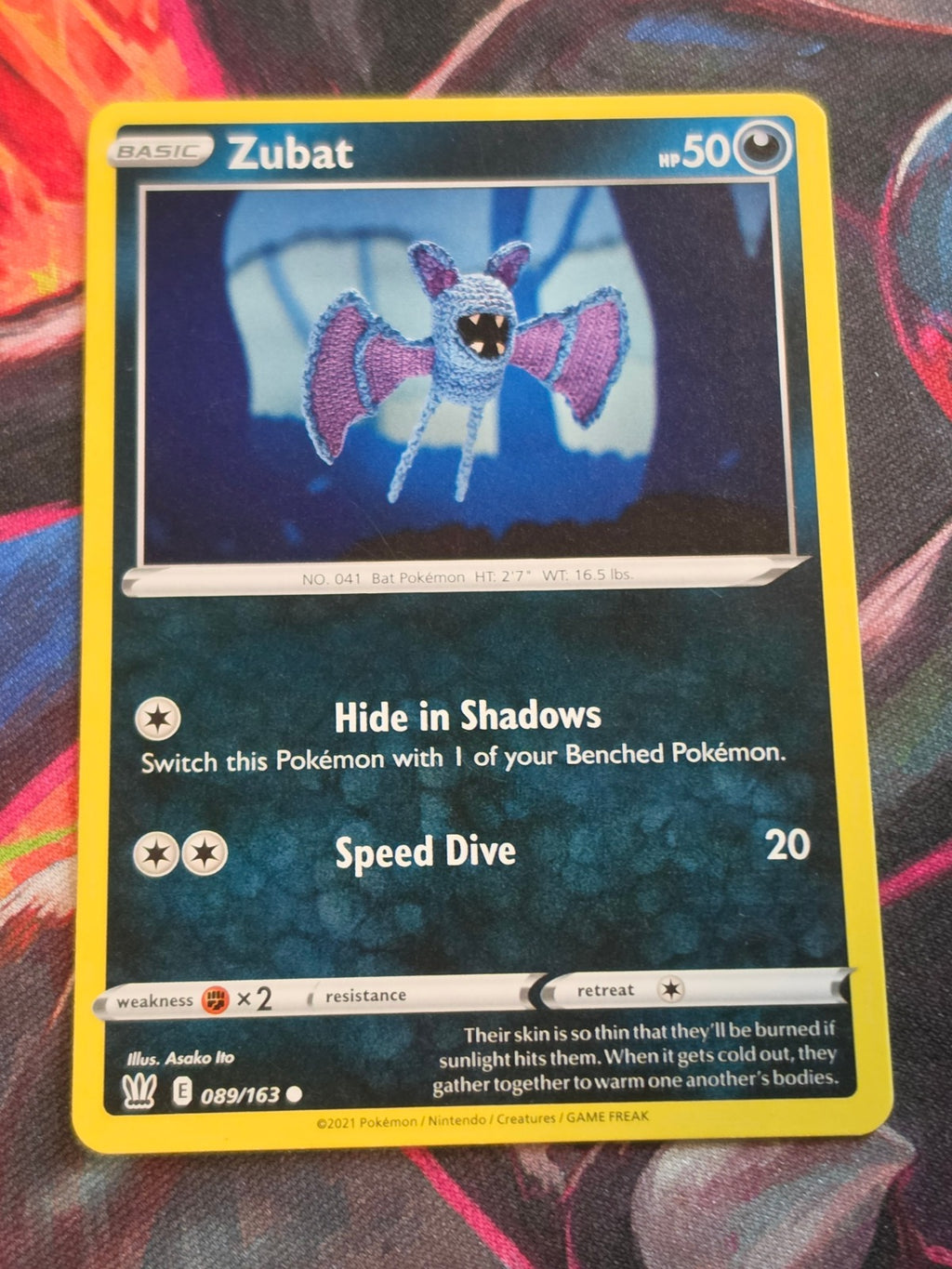 Zubat - 089/163 - SWSH05: Battle Styles - Common - NM - Pokemon