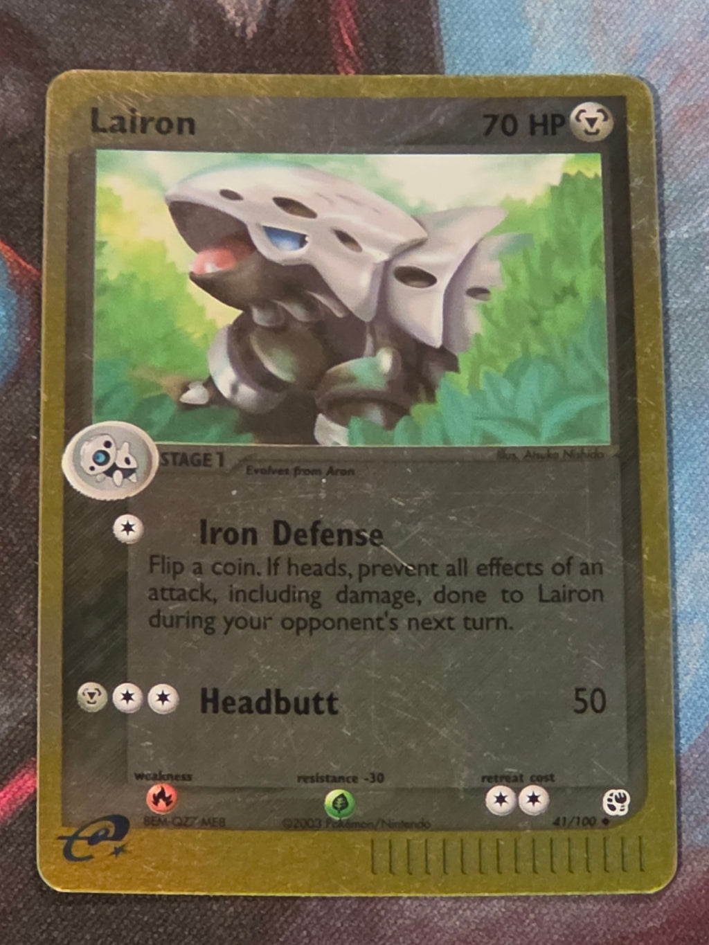 Lairon Uncommon Reverse Holo EX Sandstorm 41/100 LP Pokemon