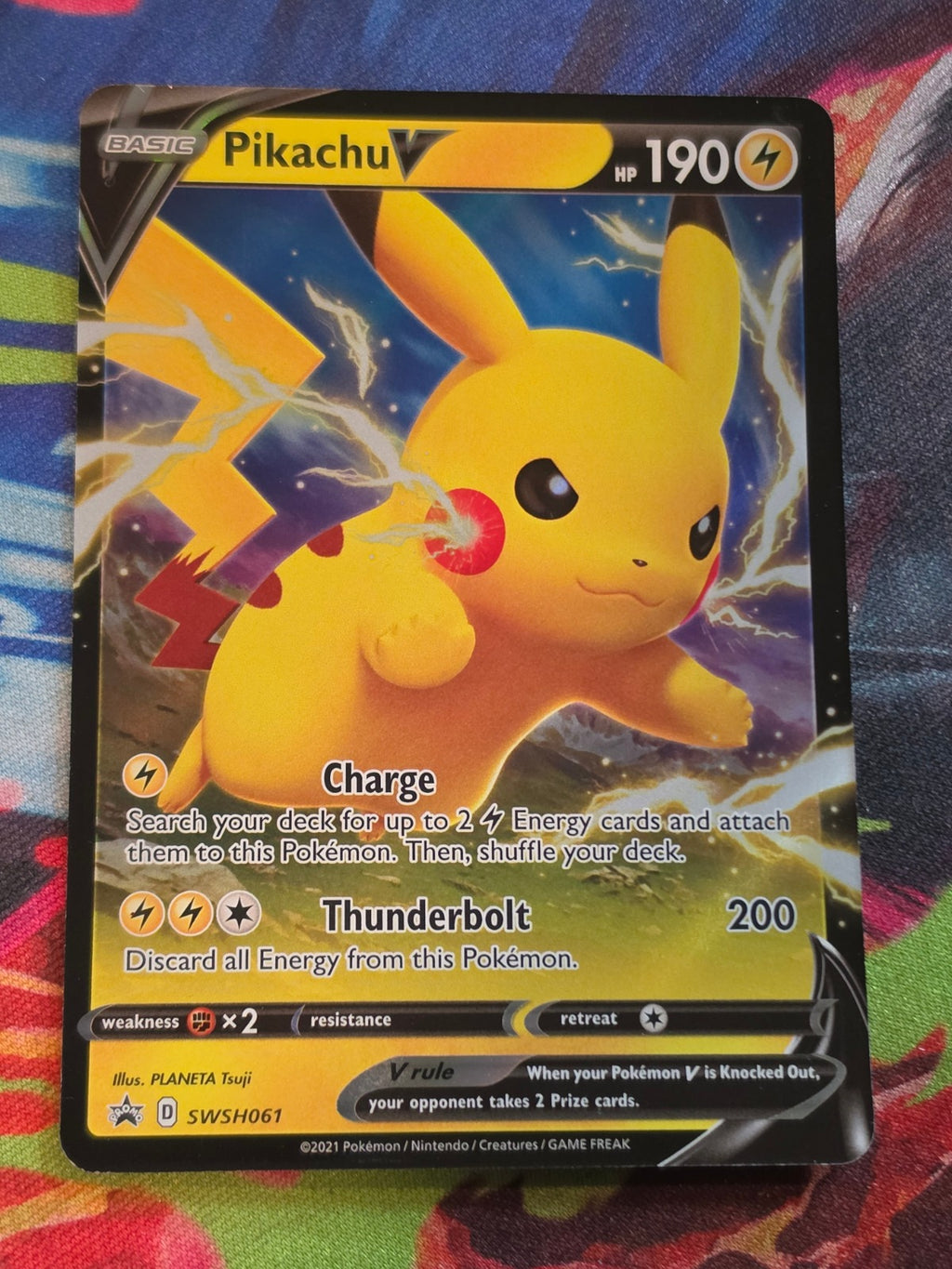 Pikachu V Promo SWSH: Sword & Shield Promo Cards SWSH061 NM Pokemon