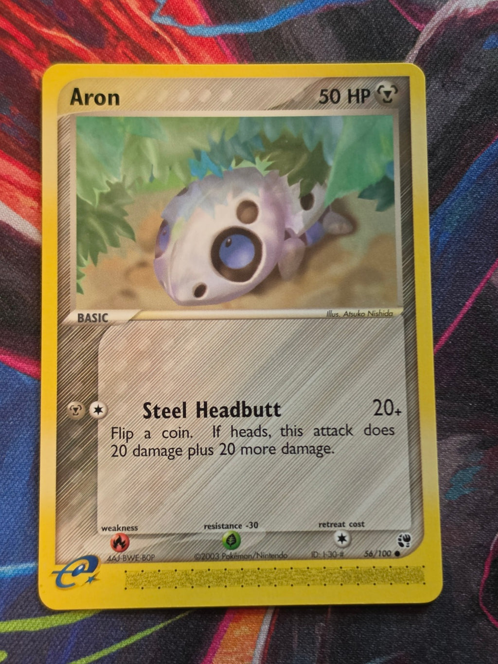 Aron - 56/100 - EX Sandstorm - Common - NM - Pokemon