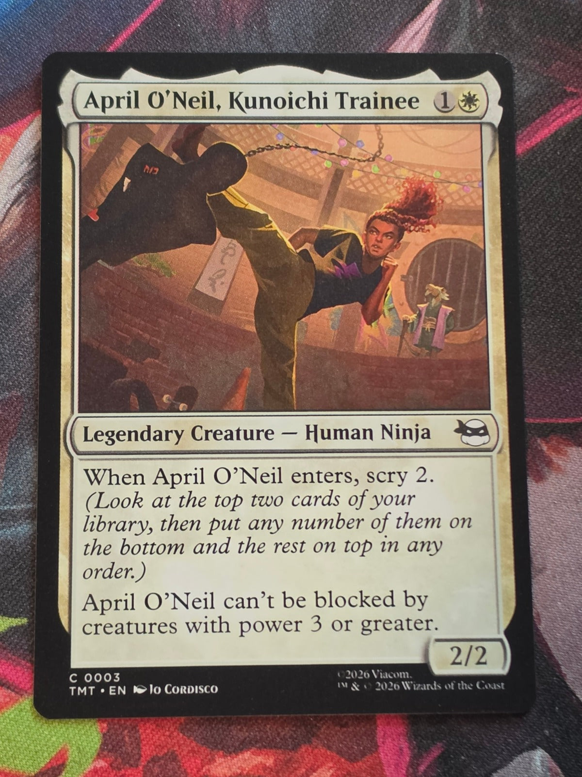 April O'Neil, Kunoichi Trainee - 3 - Teenage Mutant Ninja Turtles - C - NM MTG