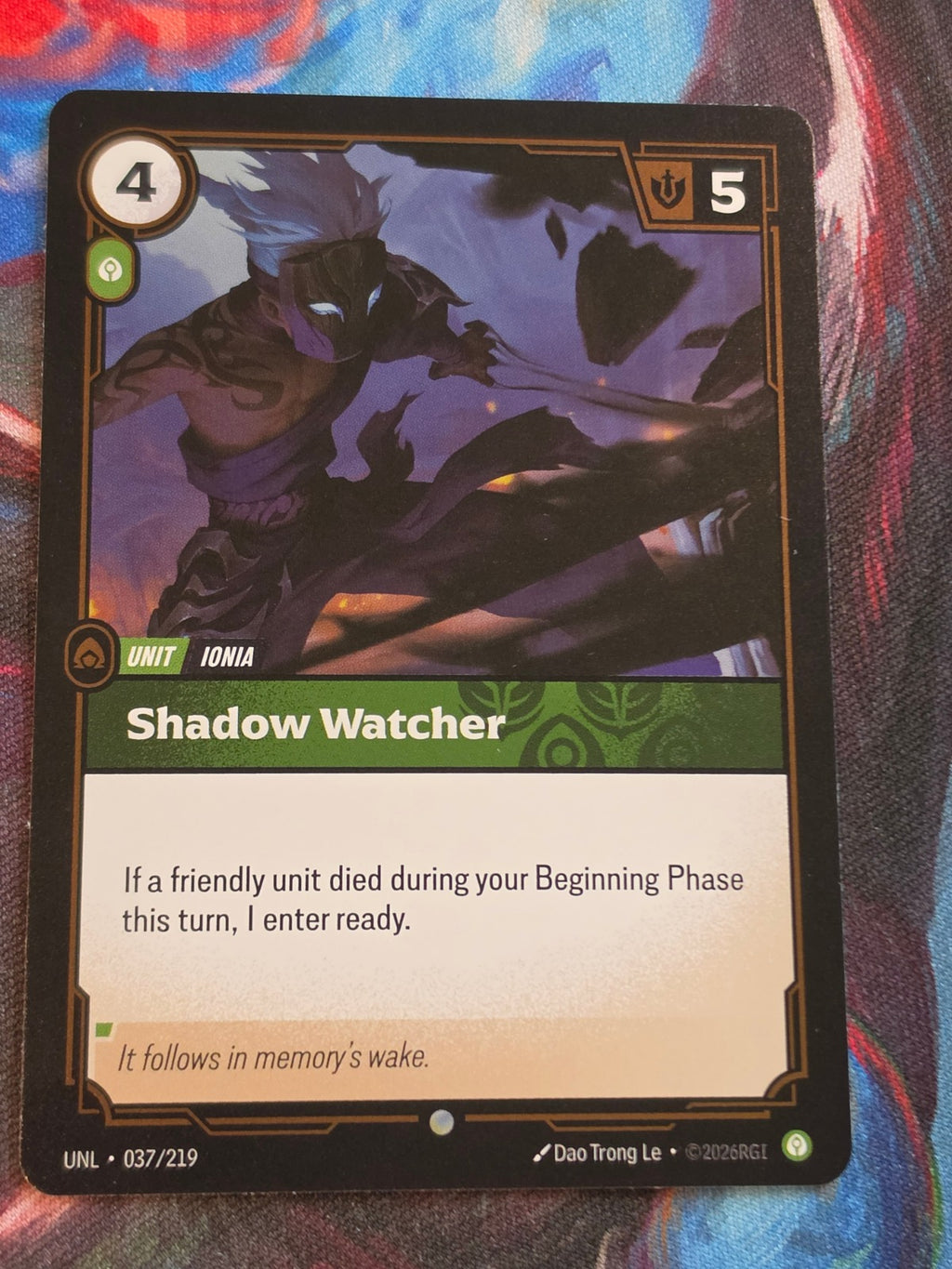 Shadow Watcher - 037/219 - Unleashed - Common - NM