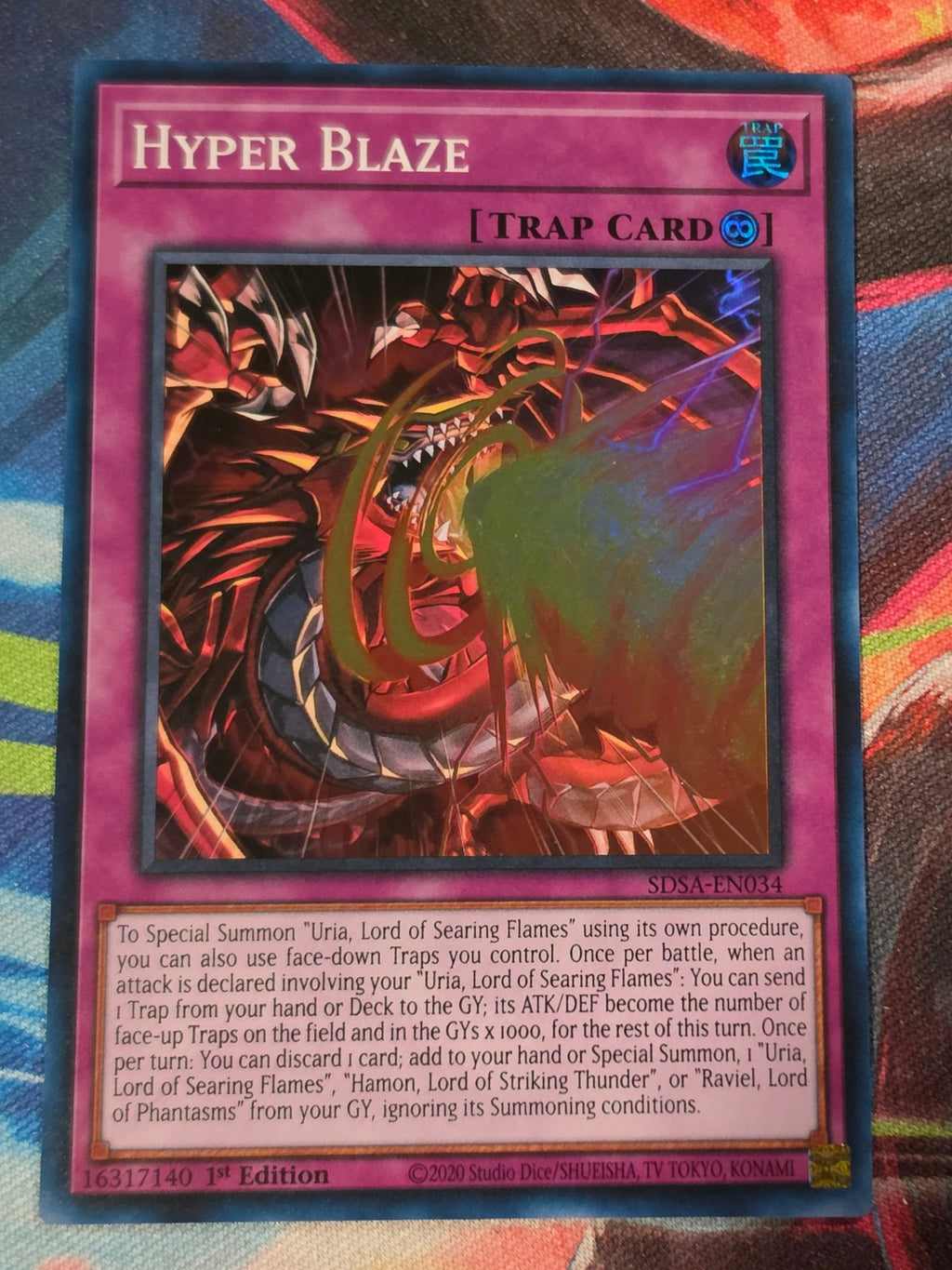 Hyper Blaze Super Rare Structure Deck: Sacred Beasts SDSA-EN034 LP