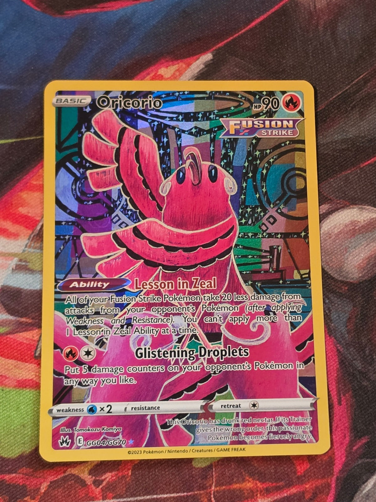 Oricorio Ultra Rare Crown Zenith Galarian Gallery GG04/GG70 NM Pokemon