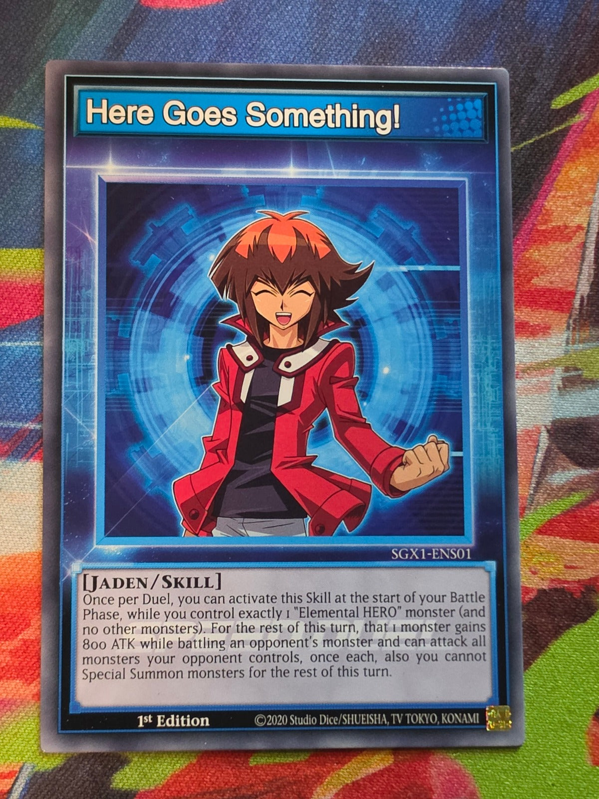 Here Goes Something! Common Speed Duel GX: Duel Academy Box SGX1-ENS01 1st Edition LP Yu-Gi-Oh!