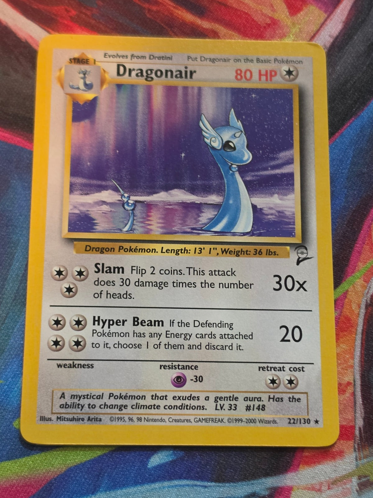 Dragonair Rare Base Set 2 022/130 NM Pokemon