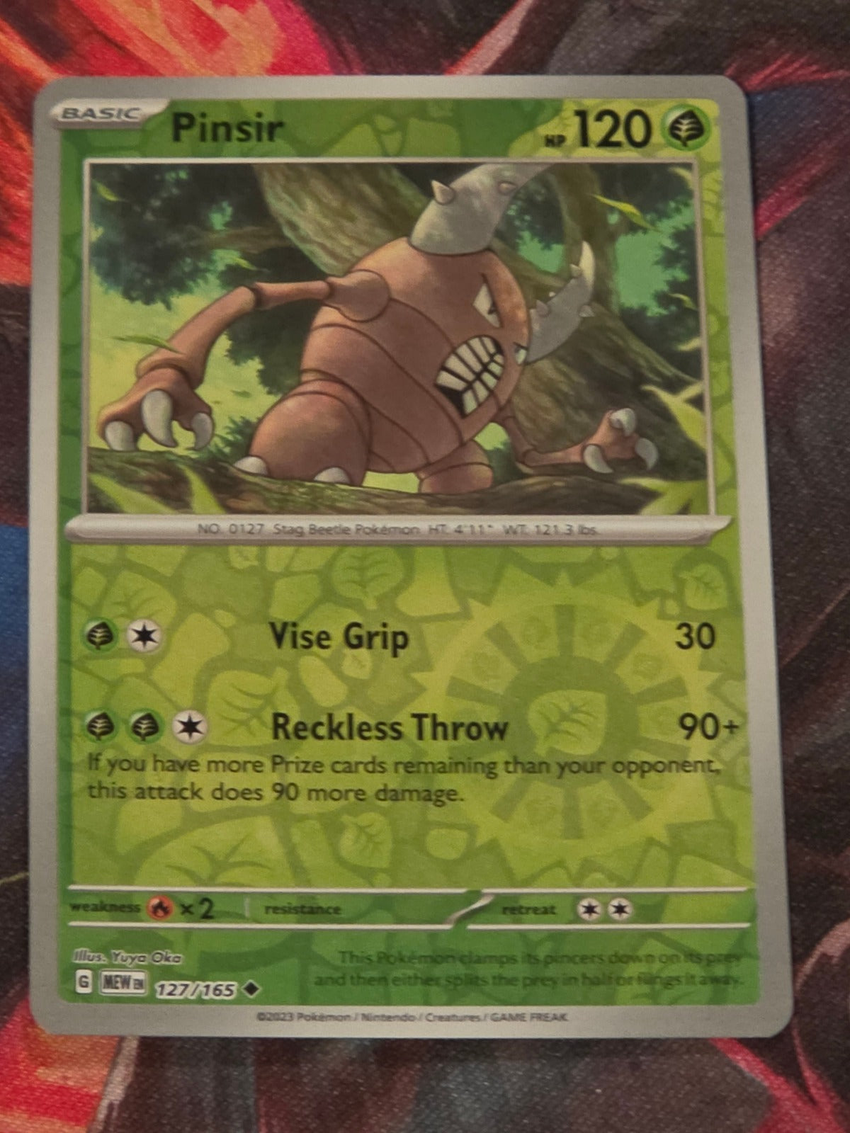 Pinsir - 127/165 - SV: Scarlet & Violet 151 - Uncommon - Reverse Holo - NM Pokemon