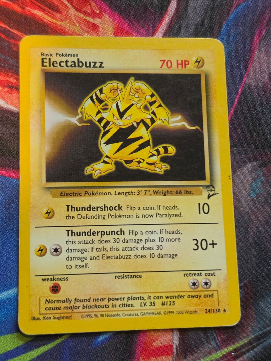Electabuzz Rare Base Set 2 024/130 MP Pokemon