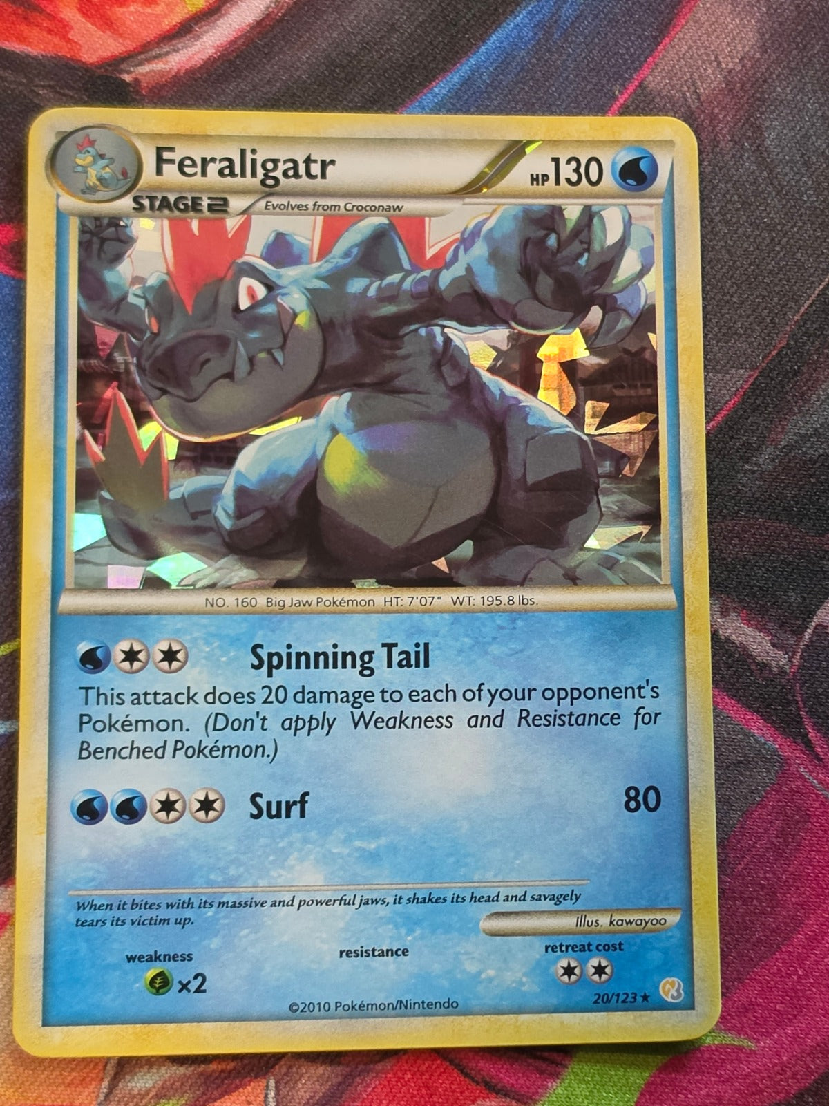 Feraligatr (Cracked Ice Holo) Holo Rare Deck Exclusives 020/123 LP+ Pokemon