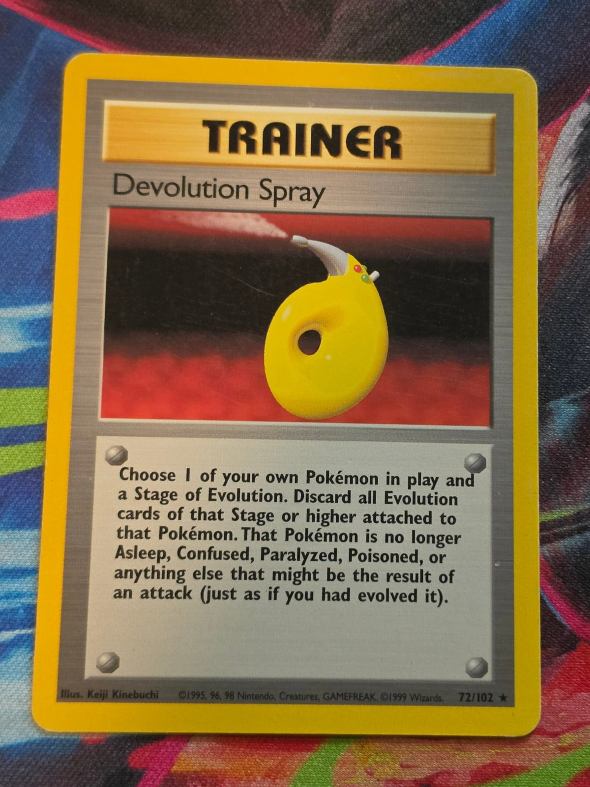 Devolution Spray Unlimited Base Set Rare 072/102 LP+ Pokemon