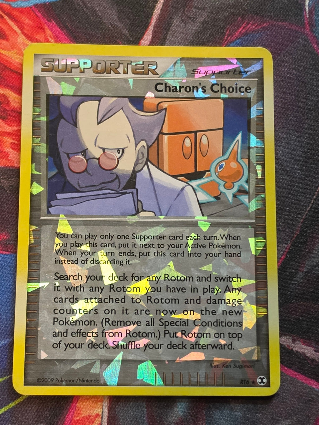Charon's Choice Ultra Rare Reverse Holo Rising Rivals RT6 LP Pokemon