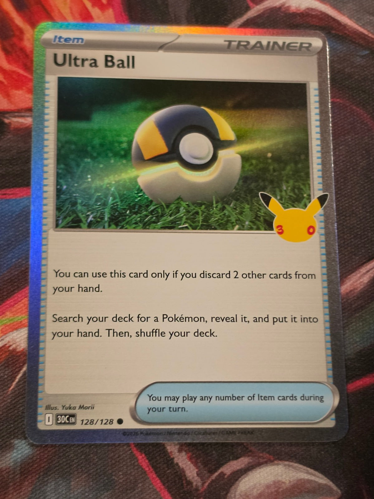 Ultra Ball - 128/128 - ME: 30th Celebration - Common - NM - Pokemon